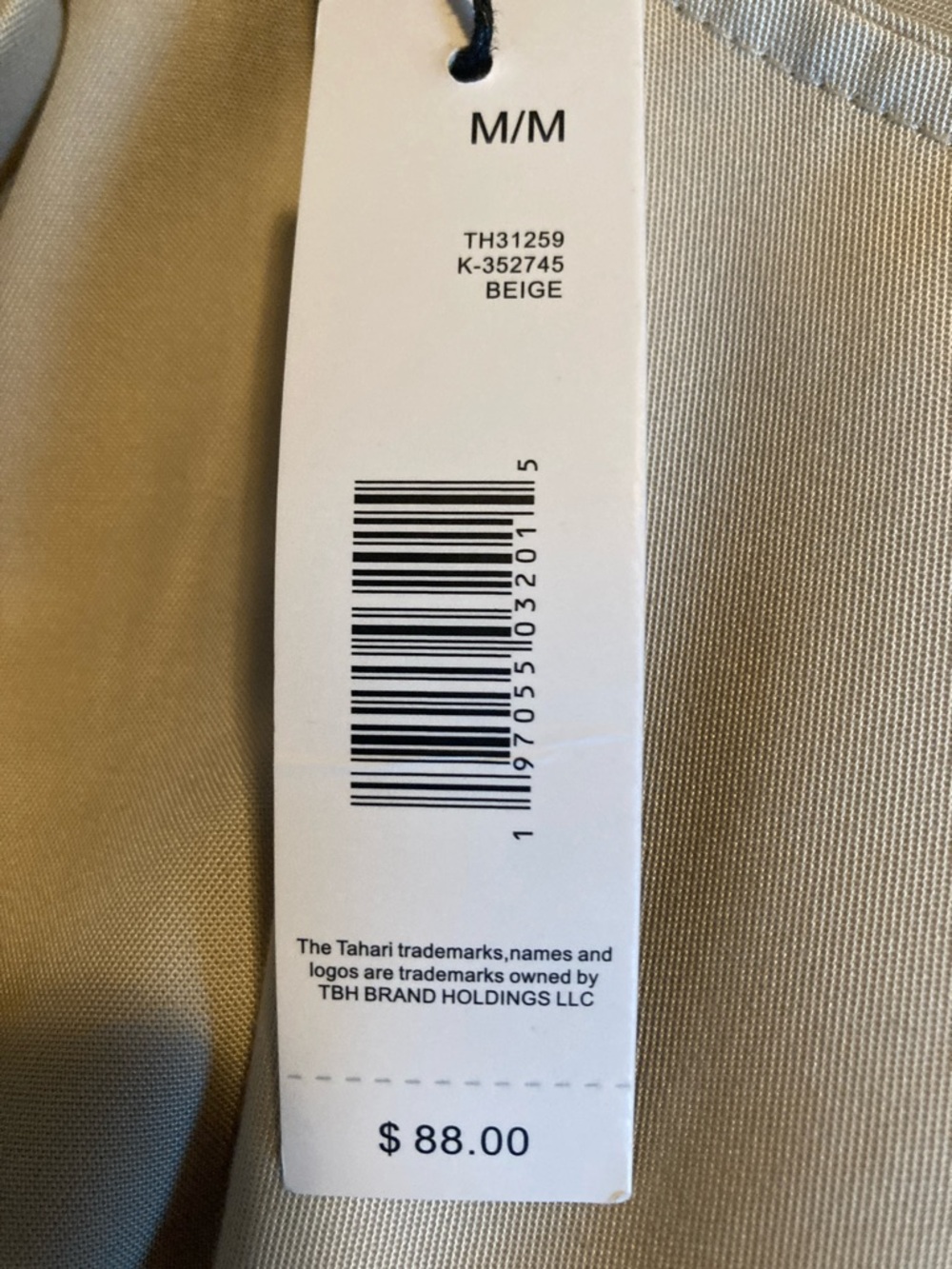 Tahari Sleeveless Belted Midi Dress in Light Beige - Picture 4 of 5